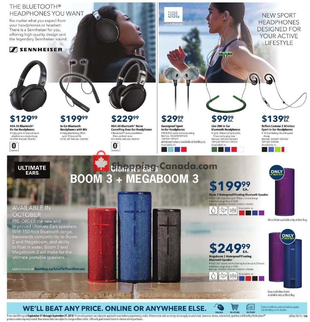 Best Buy flyer from Friday September 21, 2018 to Thursday September 27, 2018 - page 26