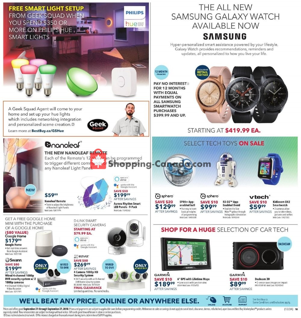 Best Buy flyer from Friday September 21, 2018 to Thursday September 27, 2018 - page 30