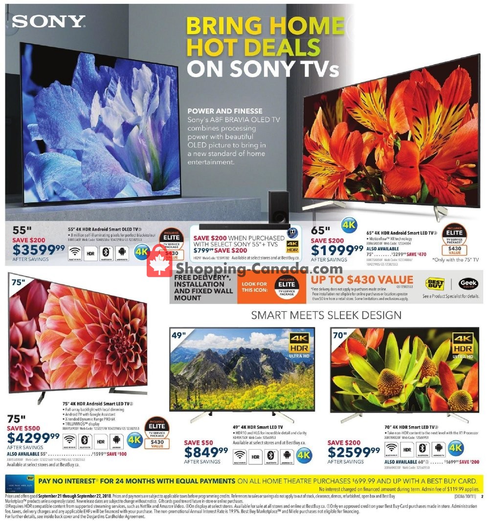 Best Buy flyer from Friday September 21, 2018 to Thursday September 27, 2018 - page 4