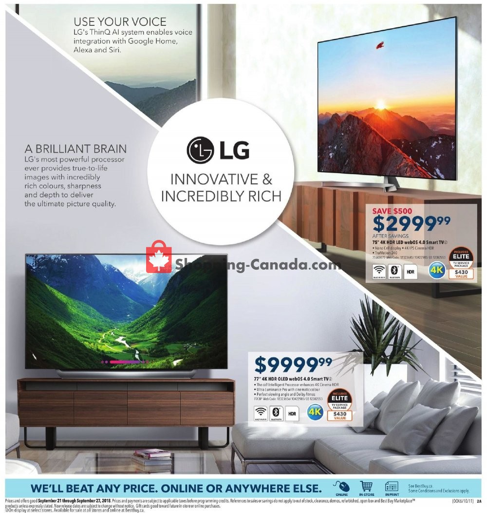 Best Buy flyer from Friday September 21, 2018 to Thursday September 27, 2018 - page 5