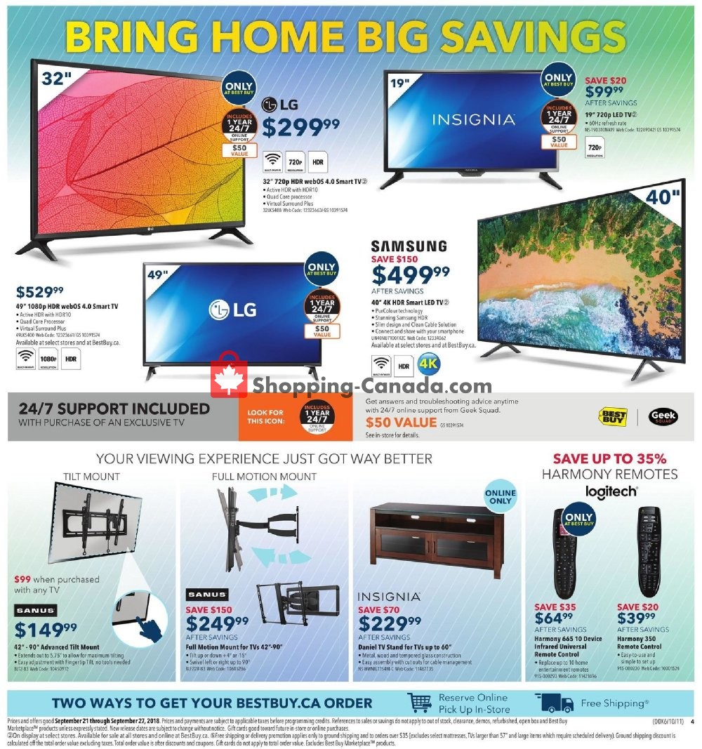 Best Buy flyer from Friday September 21, 2018 to Thursday September 27, 2018 - page 8