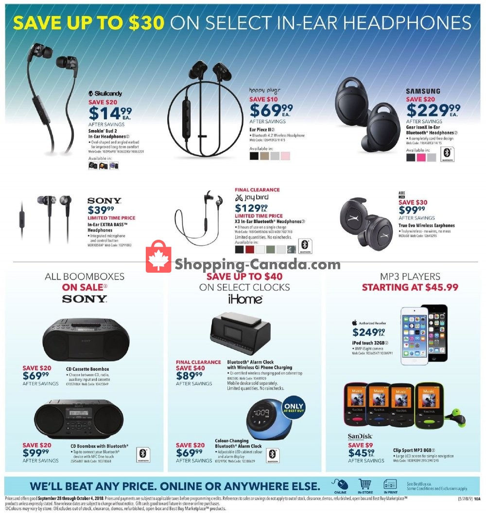 Best Buy flyer from Friday September 28, 2018 to Thursday October 4, 2018 - page 15