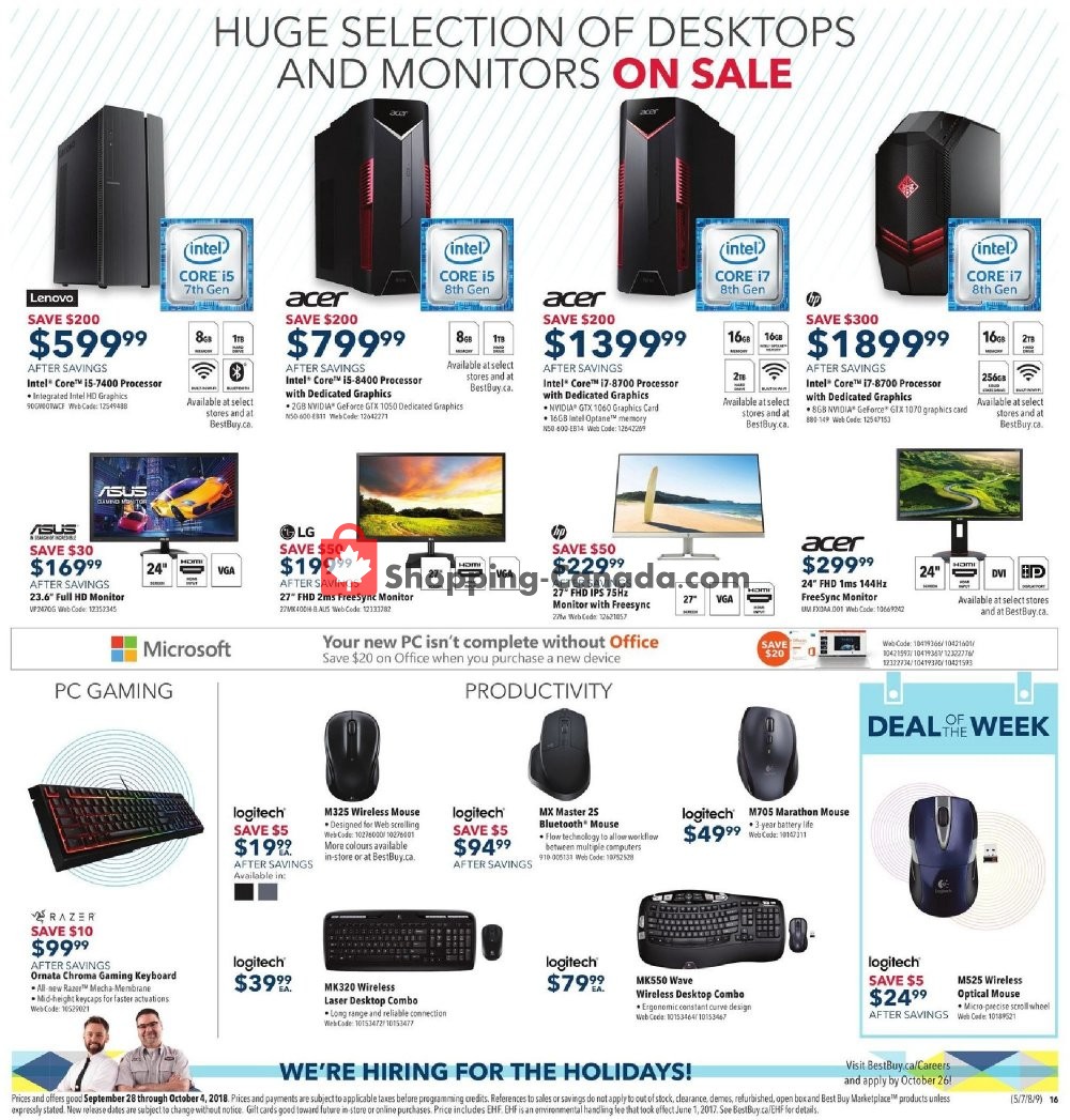 Best Buy flyer from Friday September 28, 2018 to Thursday October 4, 2018 - page 31
