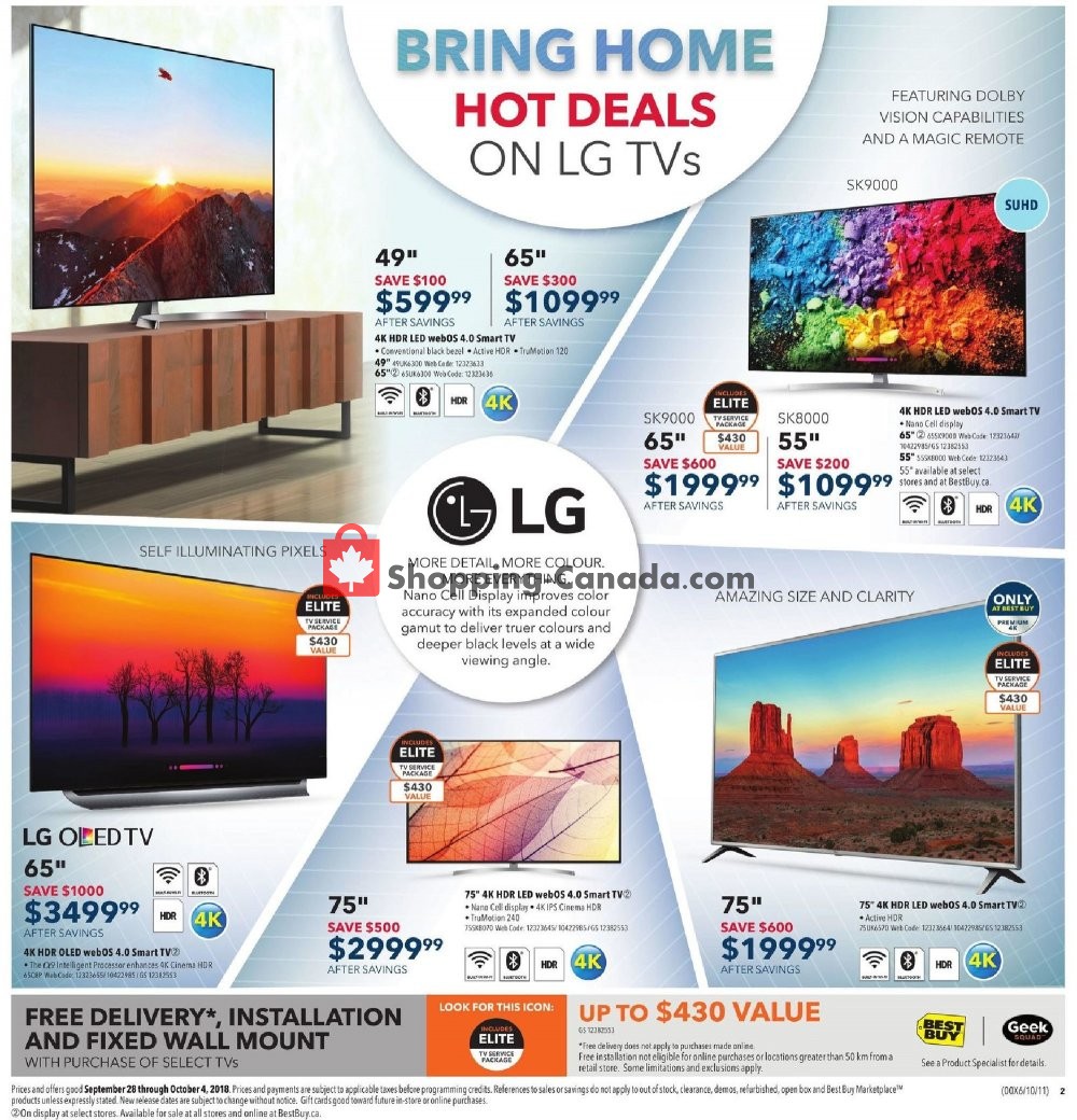 Best Buy flyer from Friday September 28, 2018 to Thursday October 4, 2018 - page 4