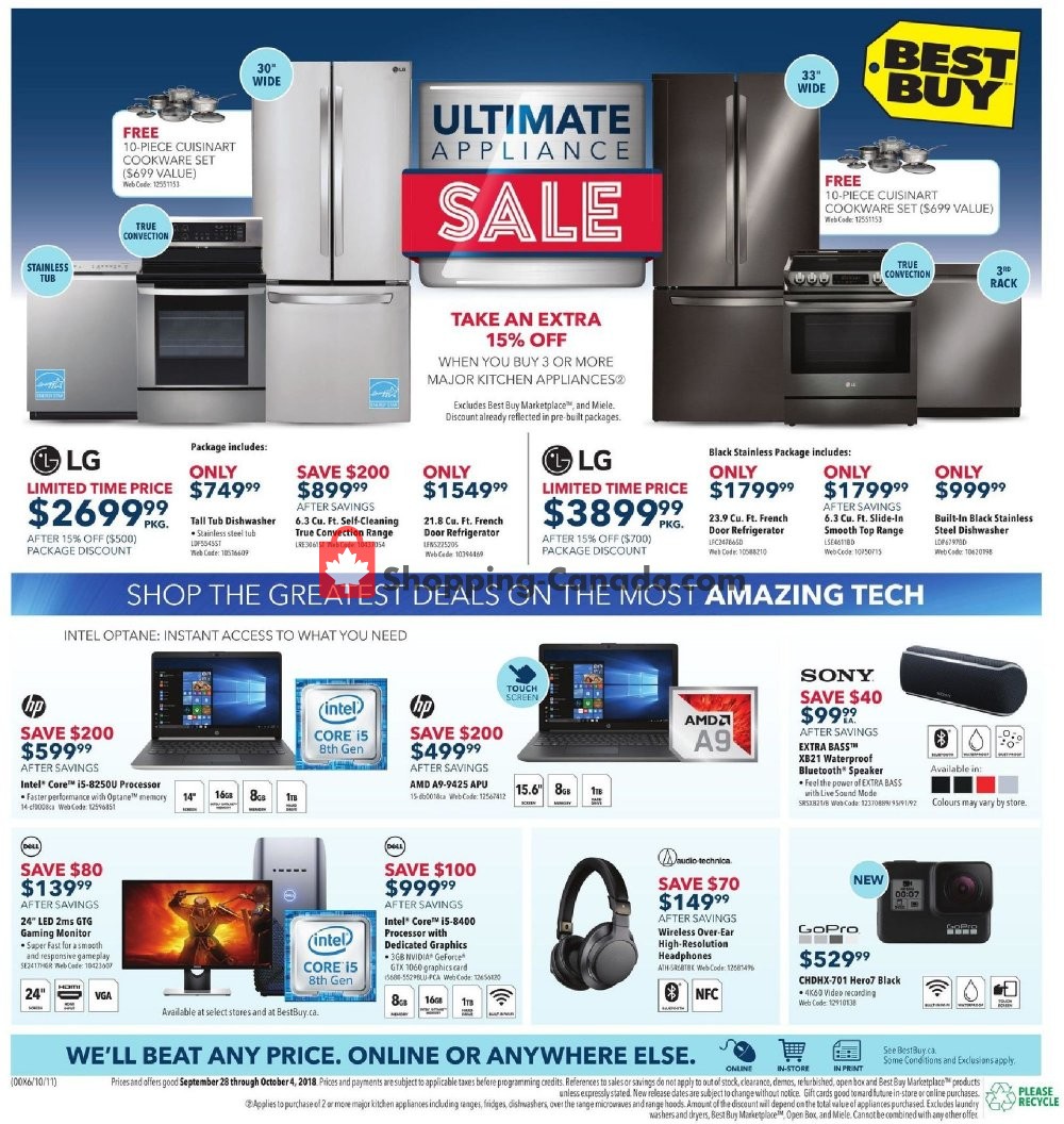 Best Buy flyer from Friday September 28, 2018 to Thursday October 4, 2018 - page 40