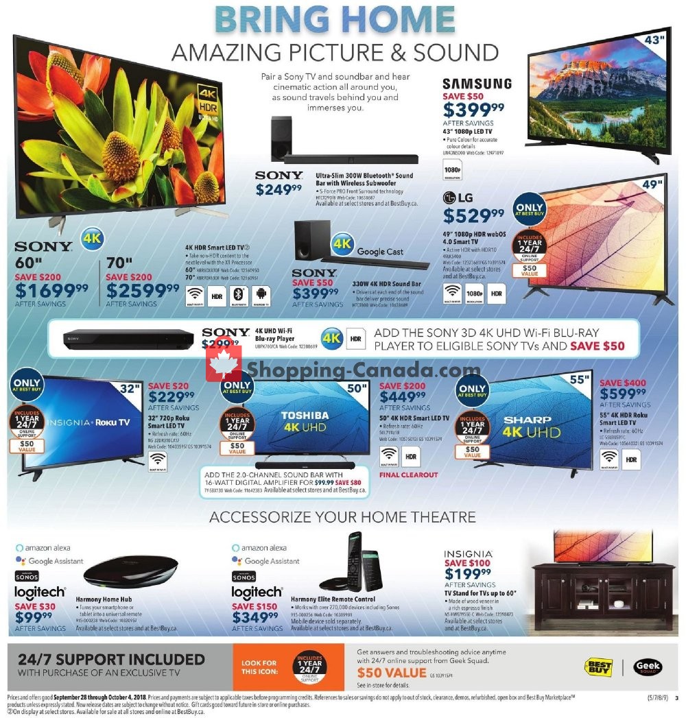 Best Buy flyer from Friday September 28, 2018 to Thursday October 4, 2018 - page 6