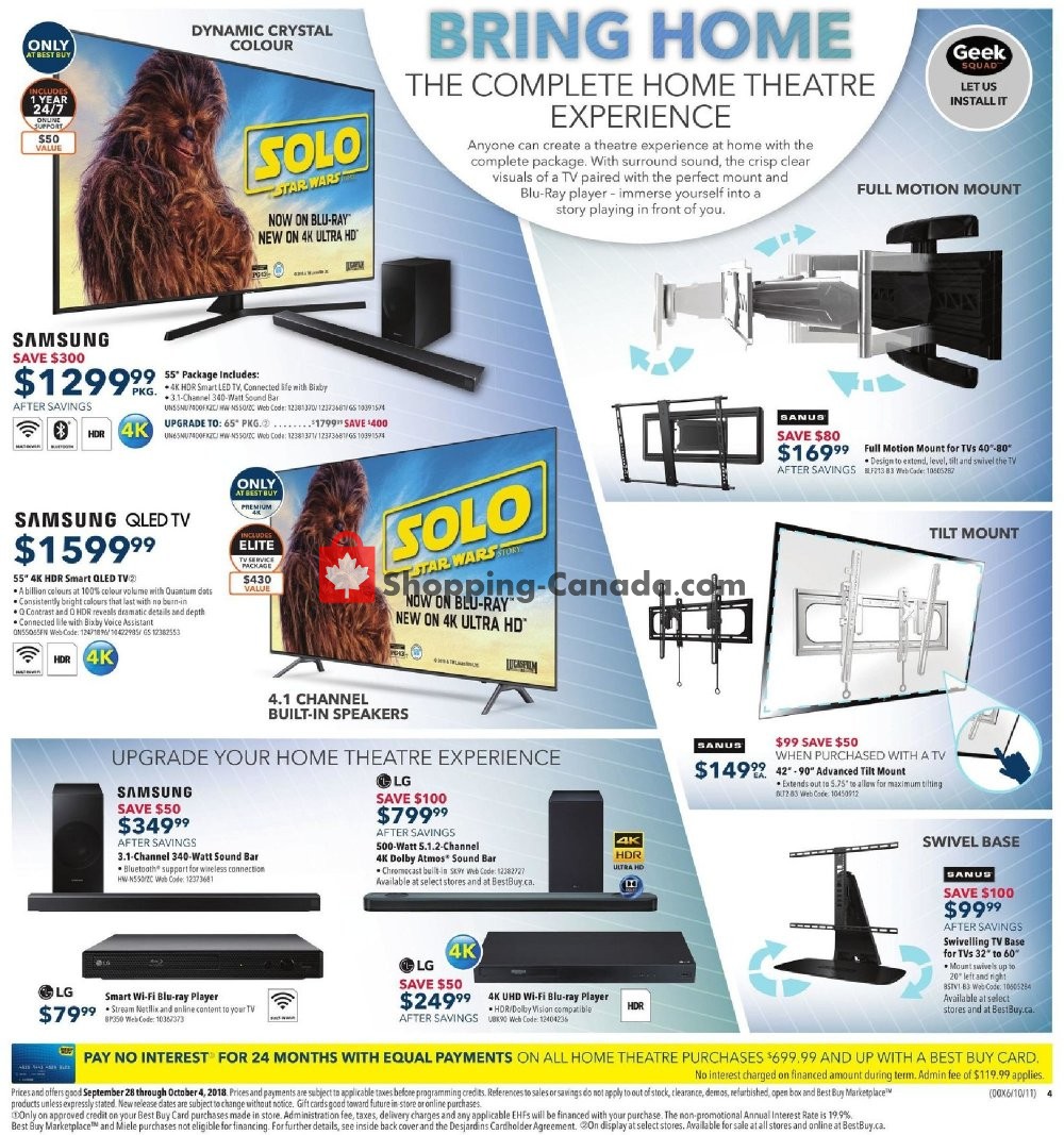Best Buy flyer from Friday September 28, 2018 to Thursday October 4, 2018 - page 7
