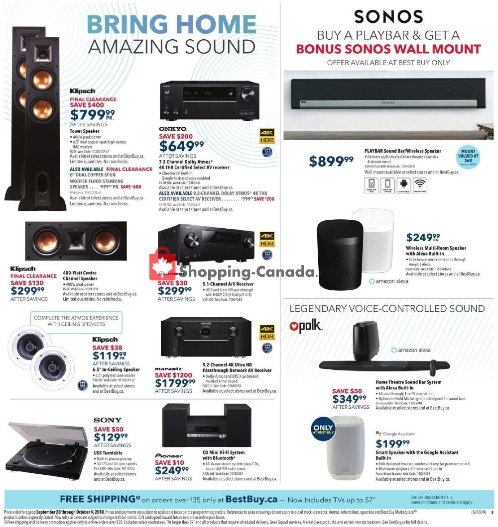 Best Buy flyer from Friday September 28, 2018 to Thursday October 4, 2018 - page 8