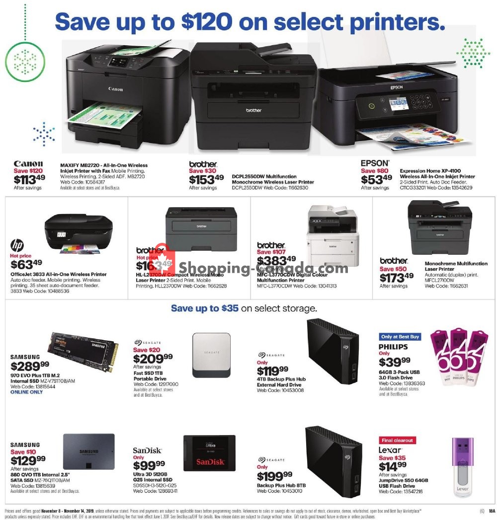 Best Buy flyer from Friday November 8, 2019 to Thursday November 14, 2019 - page 34
