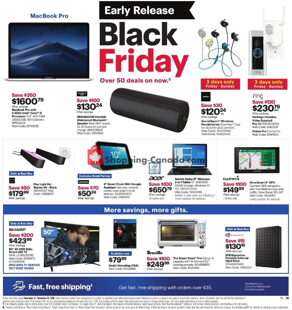 Best Buy flyer from Friday November 8, 2019 to Thursday November 14, 2019 - page 3