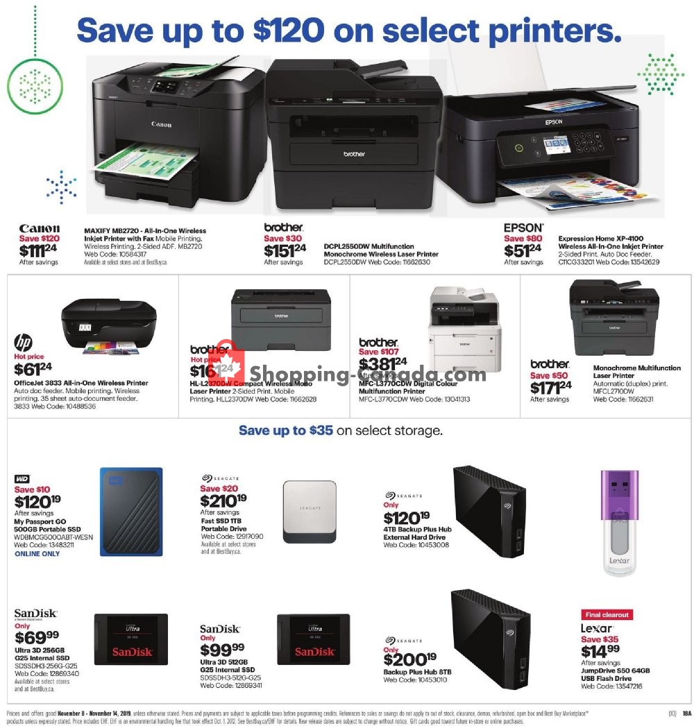 Best Buy flyer from Friday November 8, 2019 to Thursday November 14, 2019 - page 34