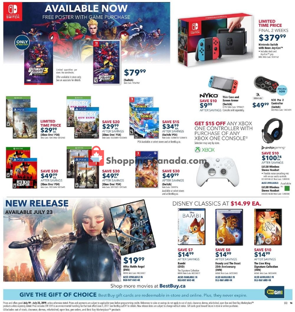 Best Buy flyer from Friday July 19, 2019 to Thursday July 25, 2019 - page 16