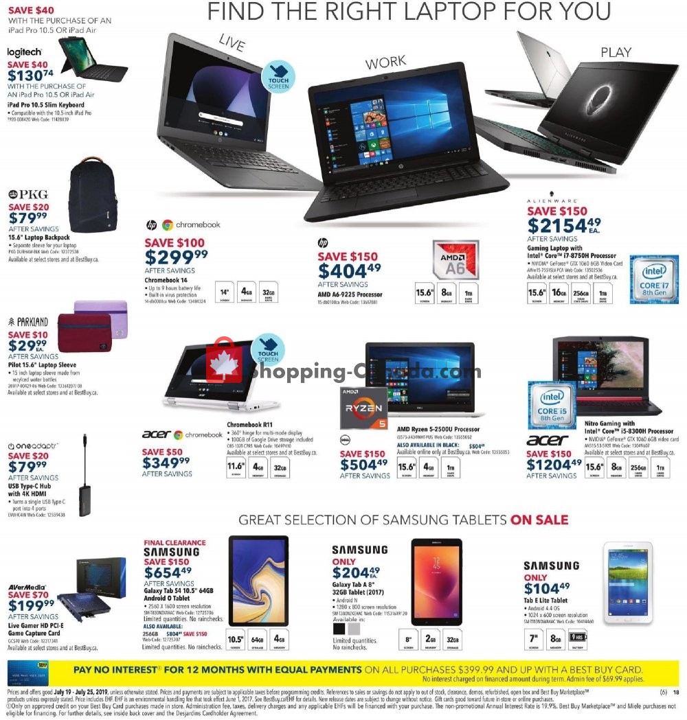 Best Buy flyer from Friday July 19, 2019 to Thursday July 25, 2019 - page 18