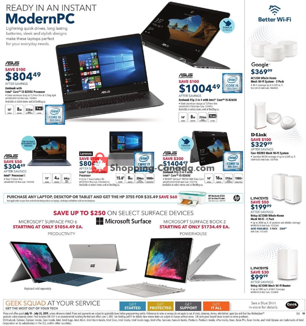 Best Buy flyer from Friday July 19, 2019 to Thursday July 25, 2019 - page 19