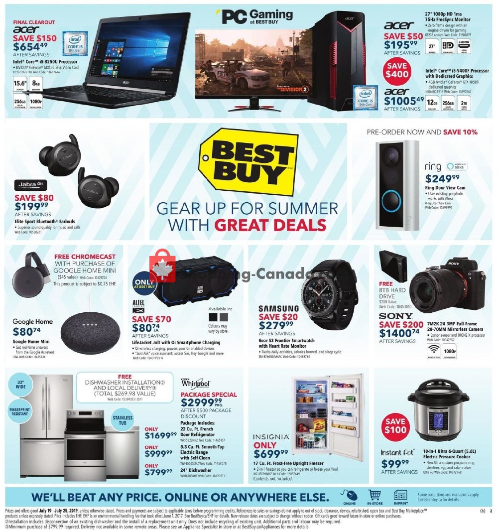 Best Buy flyer from Friday July 19, 2019 to Thursday July 25, 2019 - page 3