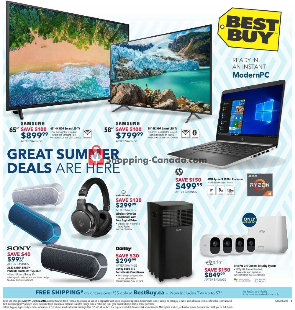 Best Buy flyer from Friday July 19, 2019 to Thursday July 25, 2019 - page 1