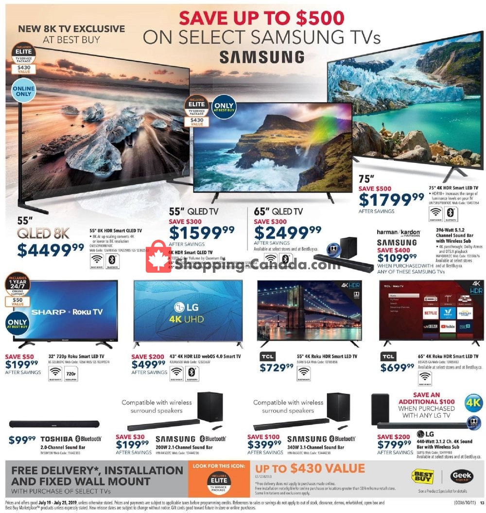 Best Buy flyer from Friday July 19, 2019 to Thursday July 25, 2019 - page 13