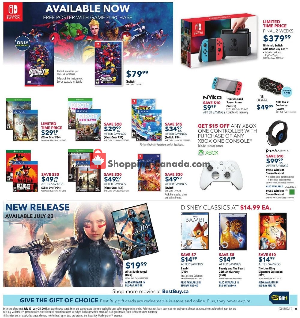 Best Buy flyer from Friday July 19, 2019 to Thursday July 25, 2019 - page 16