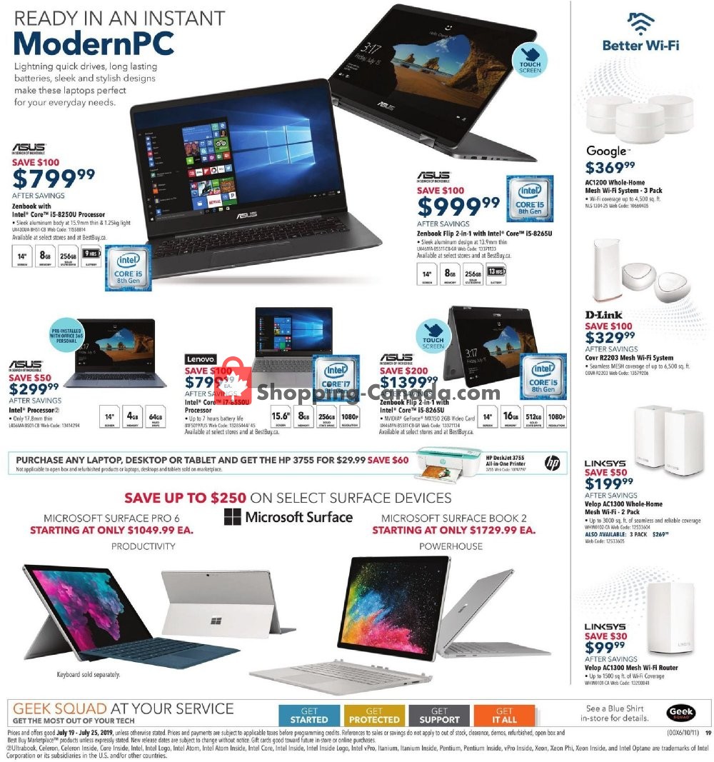 Best Buy flyer from Friday July 19, 2019 to Thursday July 25, 2019 - page 19