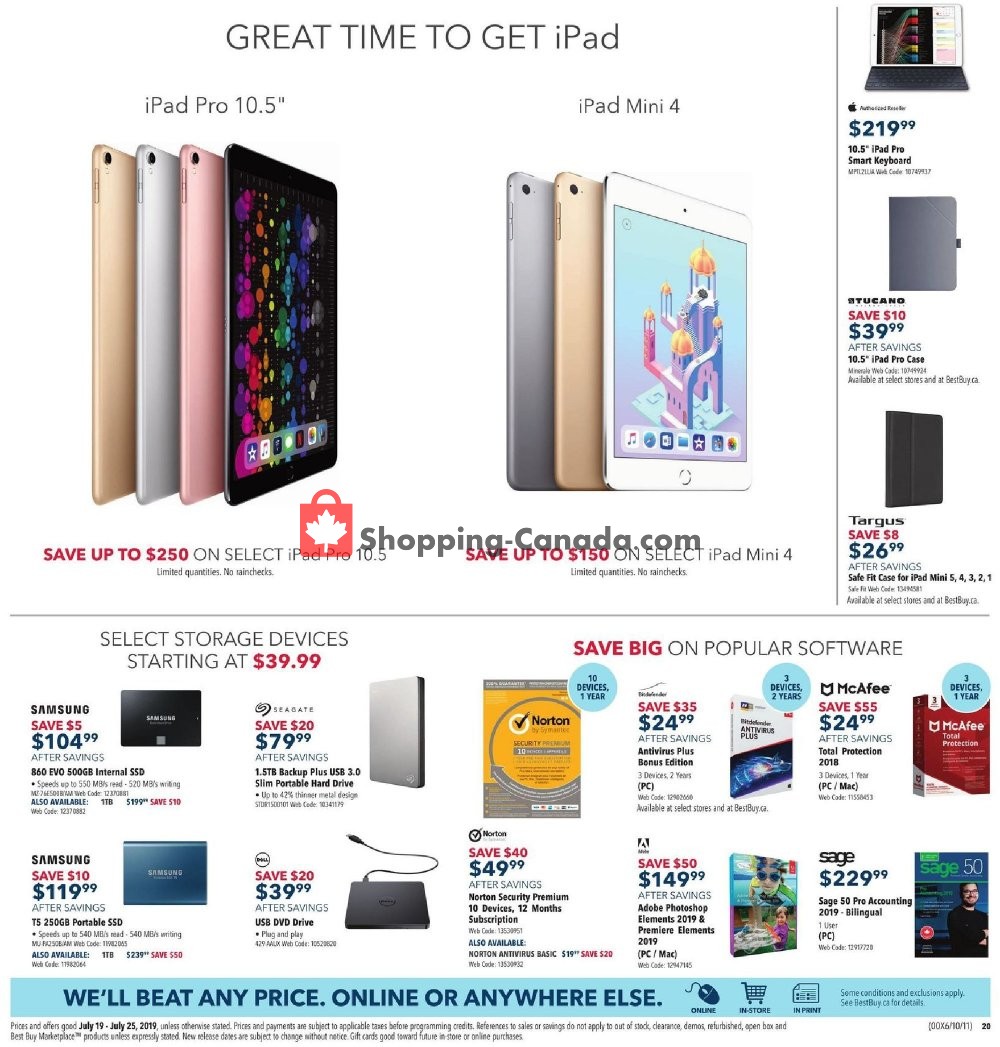 Best Buy flyer from Friday July 19, 2019 to Thursday July 25, 2019 - page 21