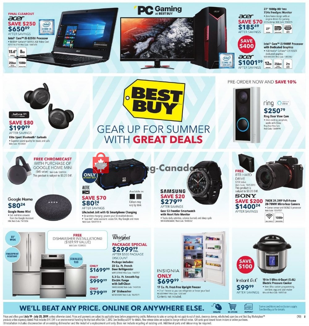 Best Buy flyer from Friday July 19, 2019 to Thursday July 25, 2019 - page 3