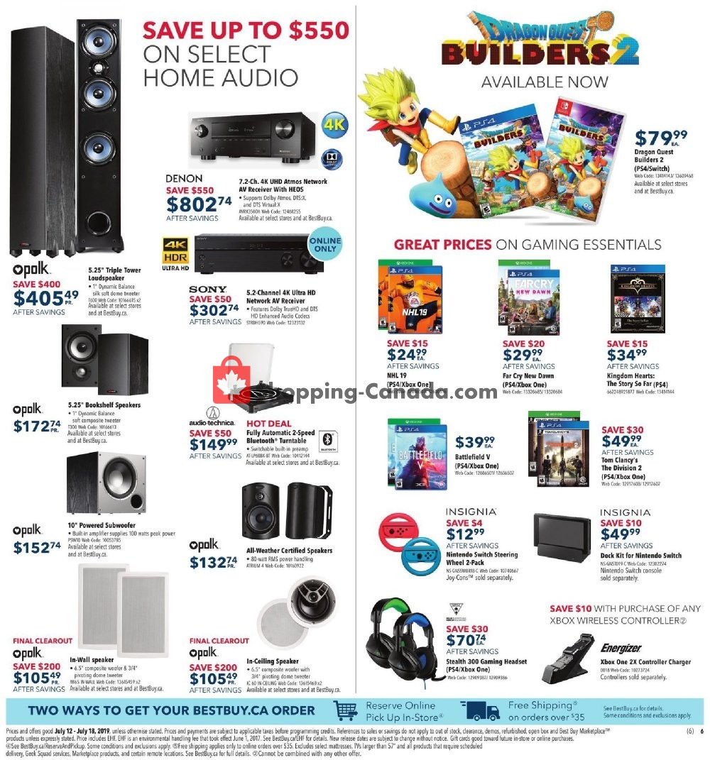 Best Buy flyer from Friday July 12, 2019 to Thursday July 18, 2019 - page 10