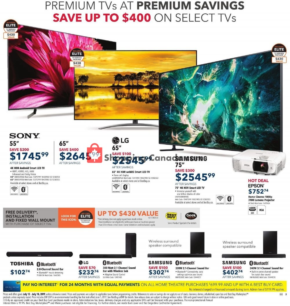 Best Buy flyer from Friday July 12, 2019 to Thursday July 18, 2019 - page 6