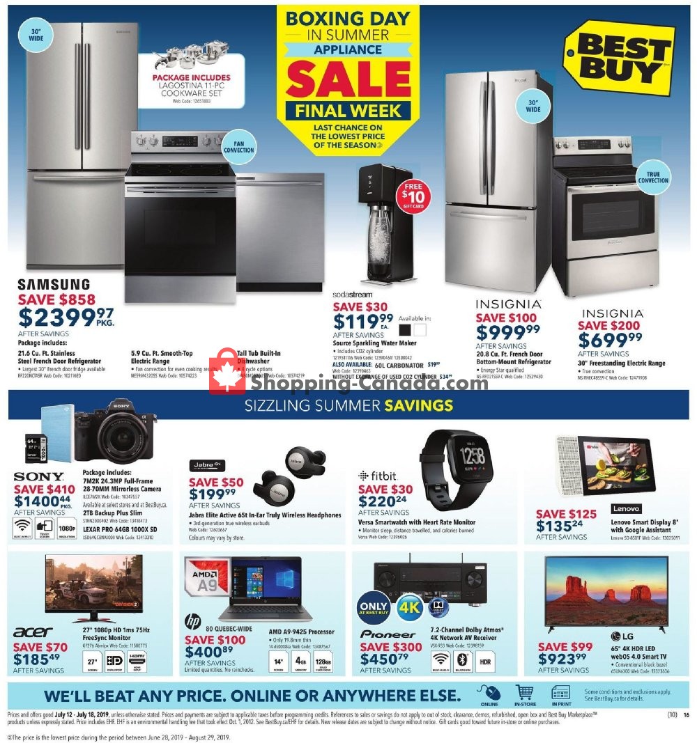 Best Buy flyer from Friday July 12, 2019 to Thursday July 18, 2019 - page 3