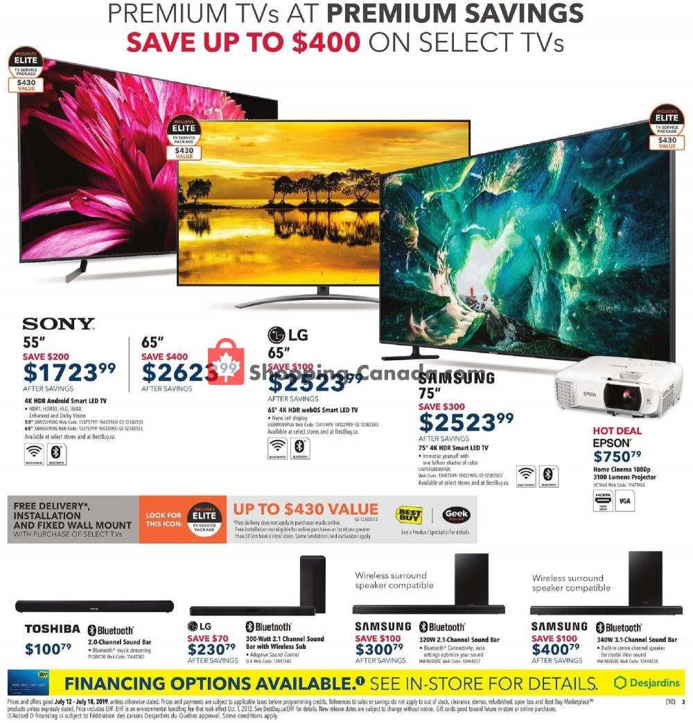 Best Buy flyer from Friday July 12, 2019 to Thursday July 18, 2019 - page 6