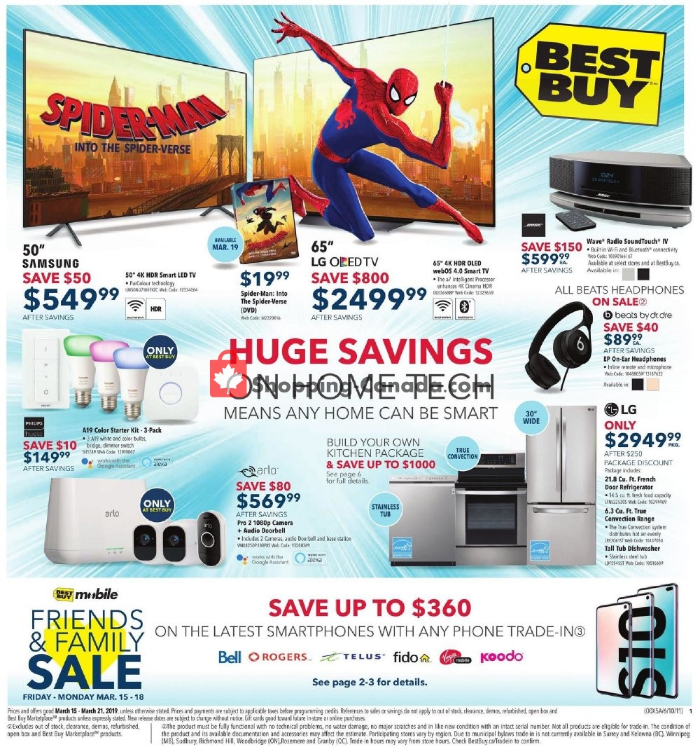 Best Buy Canada Flyer Huge Savings West March 15 March 21 