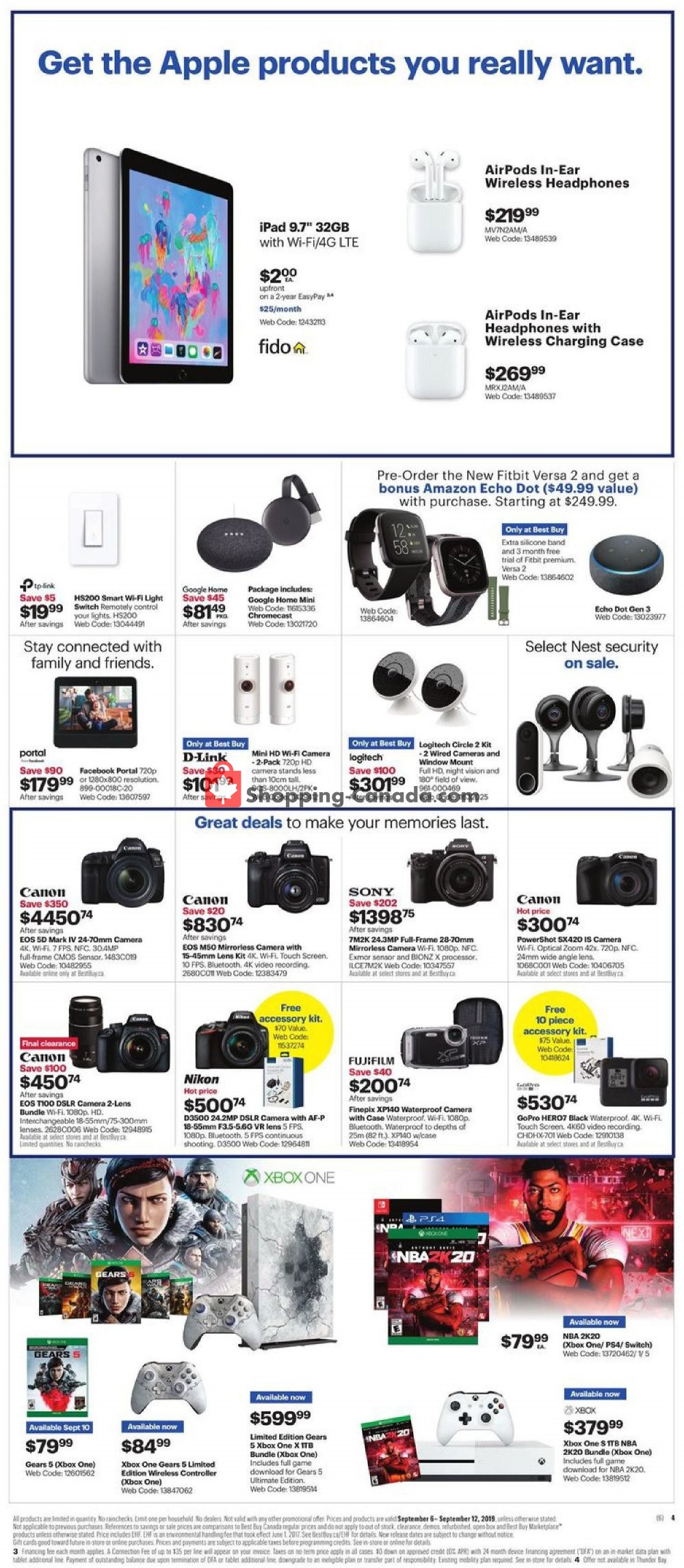Best Buy flyer from Friday September 6, 2019 to Thursday September 12, 2019 - page 12