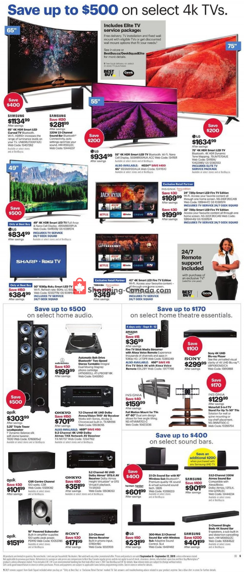 Best Buy flyer from Friday September 6, 2019 to Thursday September 12, 2019 - page 20
