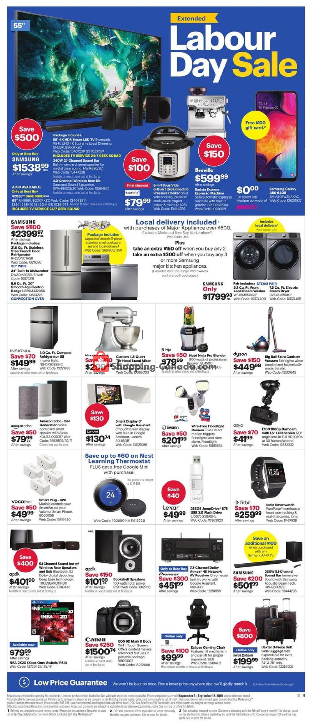 Best Buy flyer from Friday September 6, 2019 to Thursday September 12, 2019 - page 24
