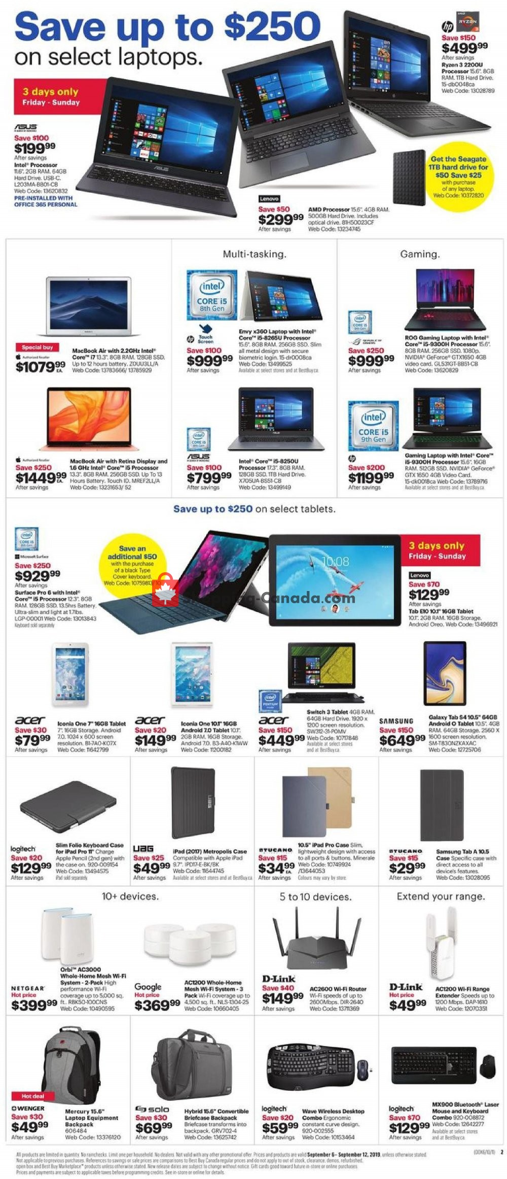 Best Buy flyer from Friday September 6, 2019 to Thursday September 12, 2019 - page 4