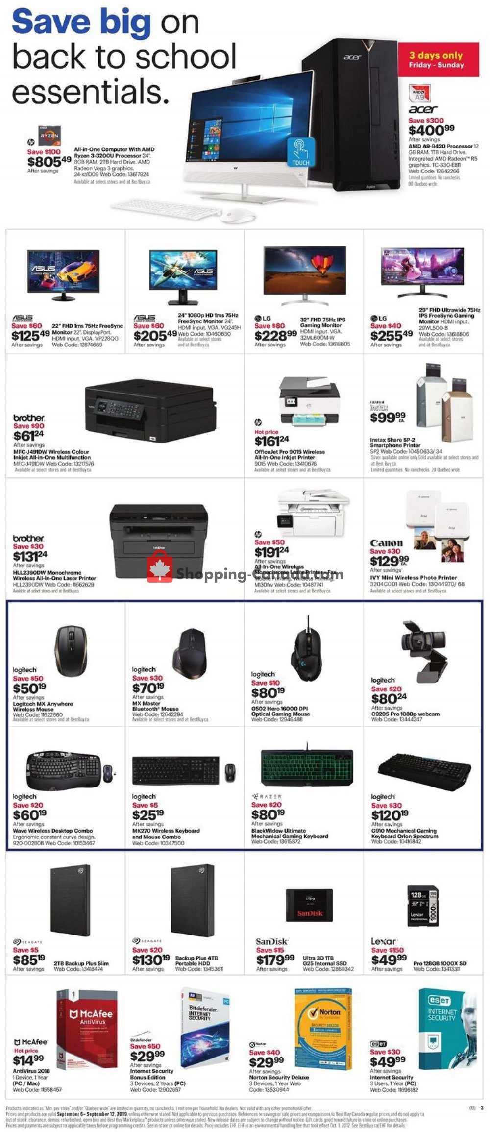 Best Buy flyer from Friday September 6, 2019 to Thursday September 12, 2019 - page 10