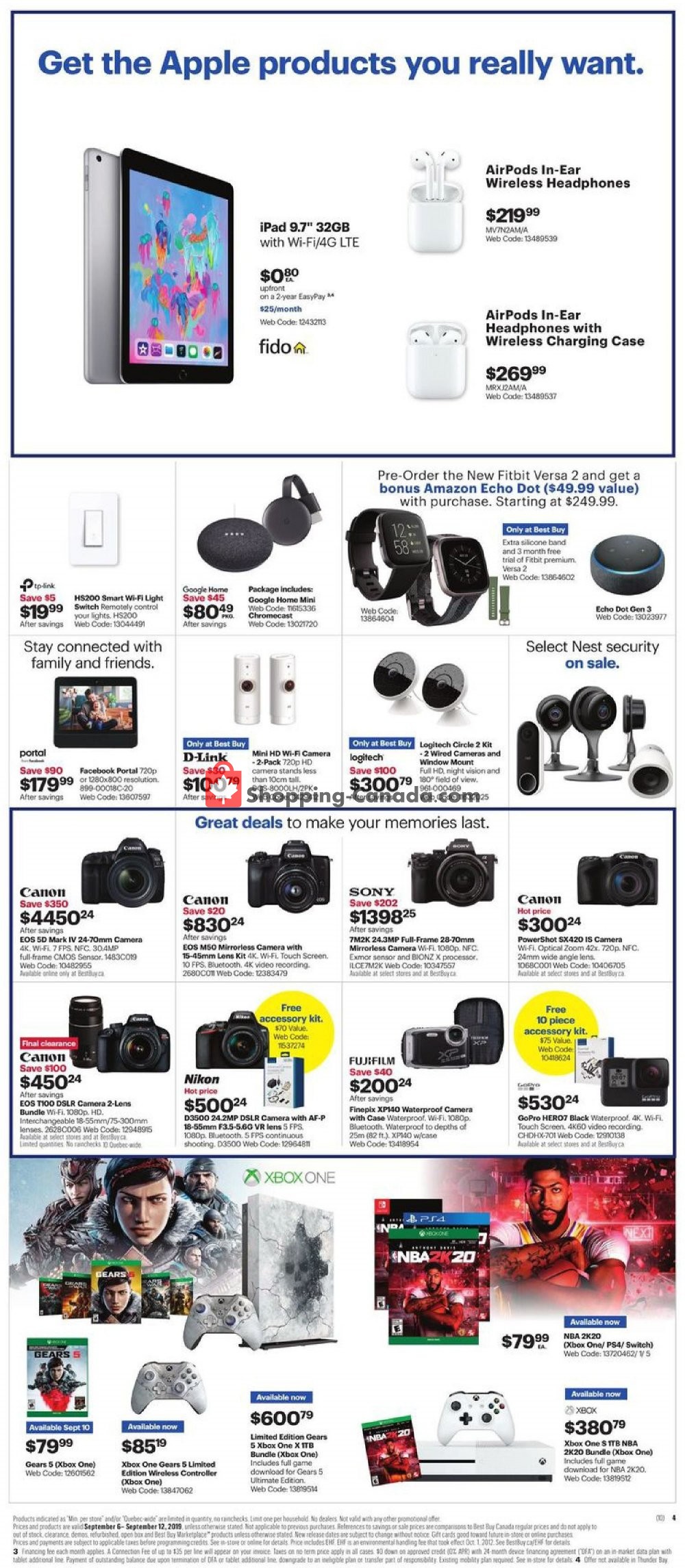 Best Buy flyer from Friday September 6, 2019 to Thursday September 12, 2019 - page 12