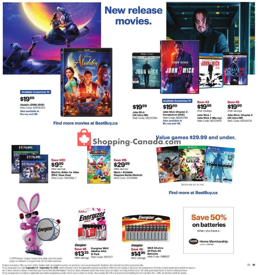 Best Buy flyer from Friday September 6, 2019 to Thursday September 12, 2019 - page 14