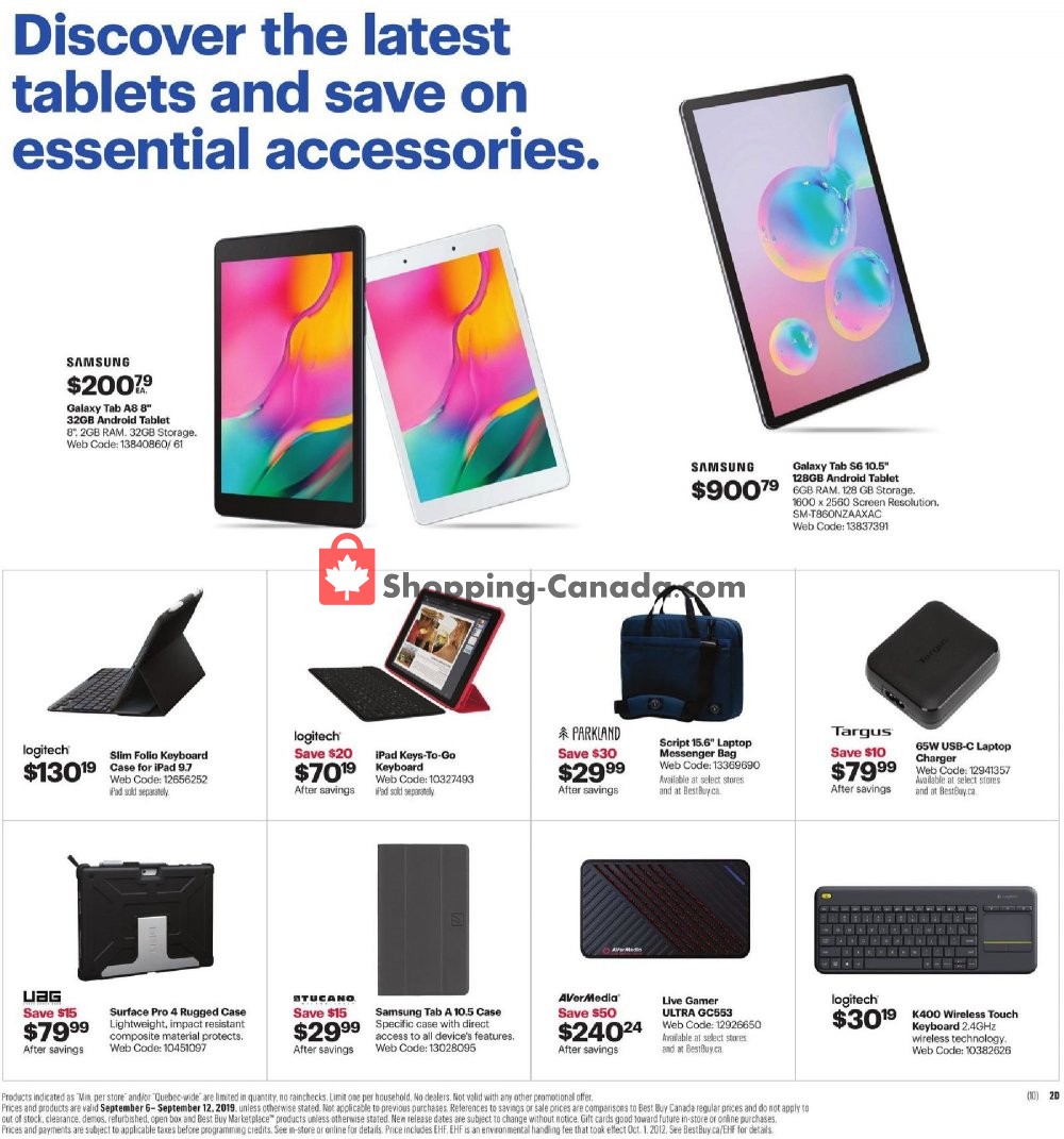 Best Buy flyer from Friday September 6, 2019 to Thursday September 12, 2019 - page 8
