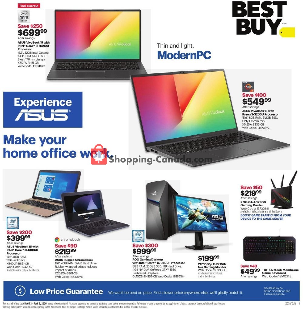 Best Buy flyer from Friday April 3, 2020 to Thursday April 9, 2020 - page 1