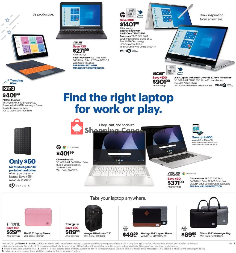 Best Buy flyer from Friday October 16, 2020 to Thursday October 22, 2020 - page 9