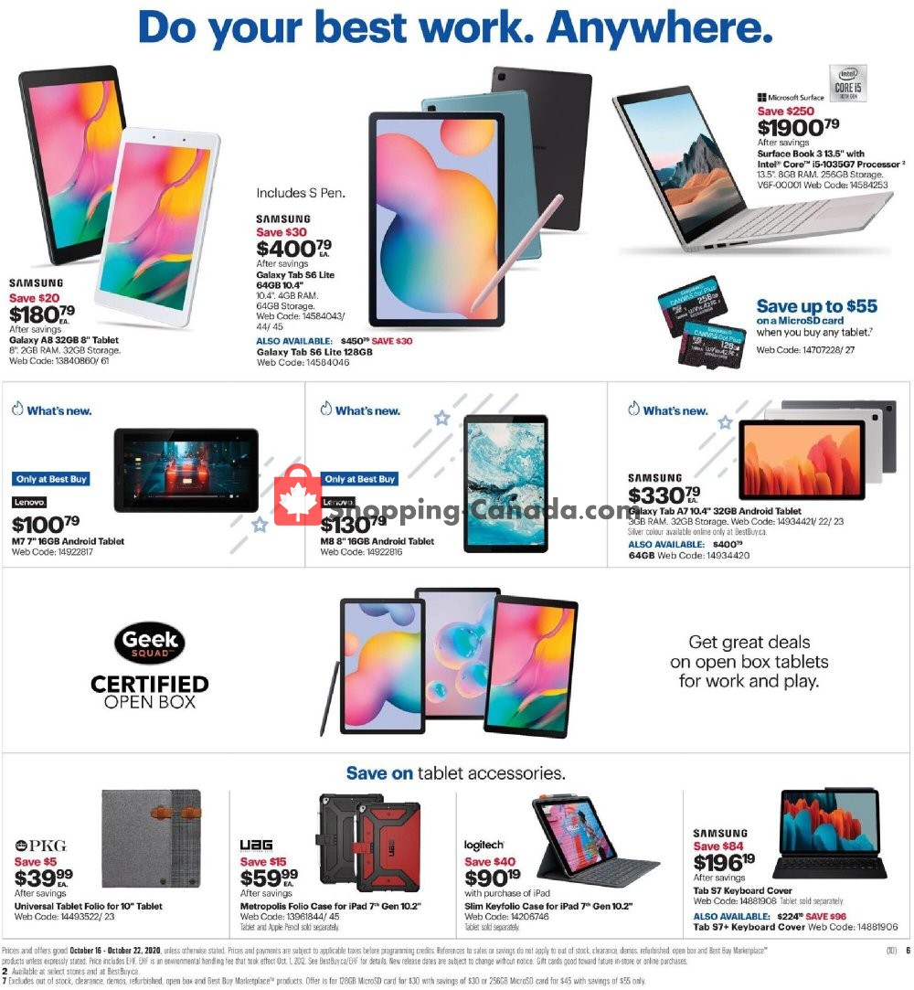 Best Buy flyer from Friday October 16, 2020 to Thursday October 22, 2020 - page 12