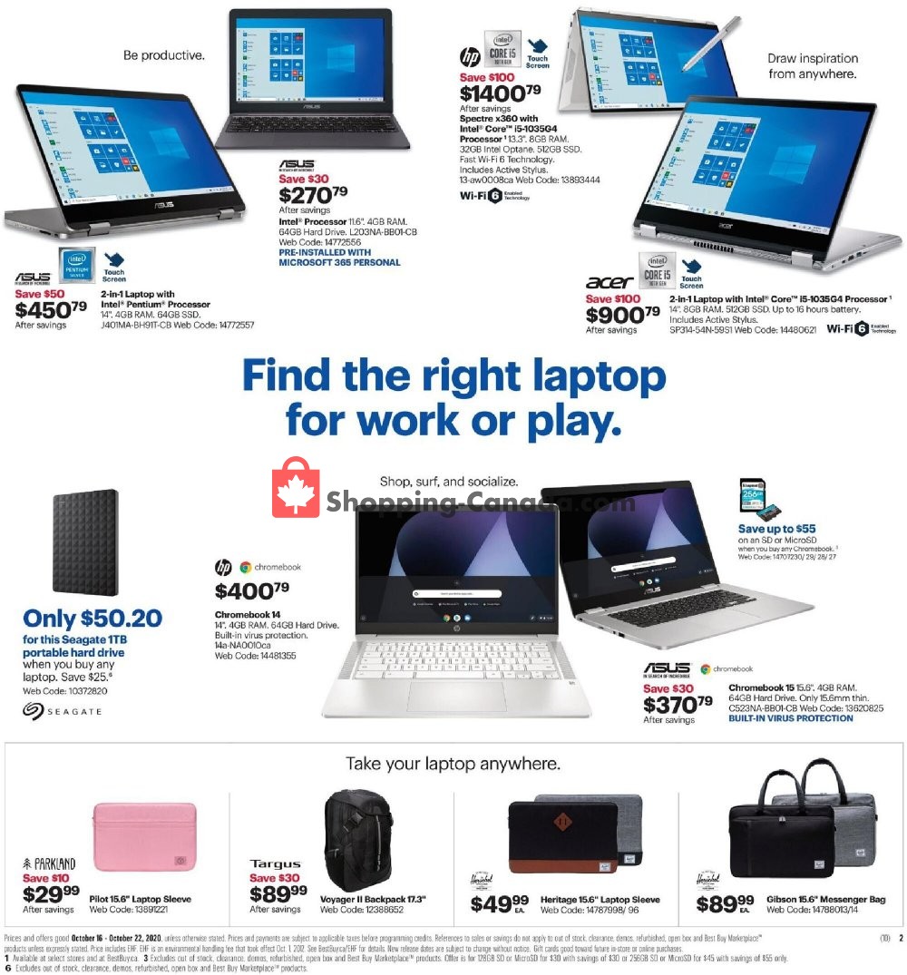 Best Buy flyer from Friday October 16, 2020 to Thursday October 22, 2020 - page 9
