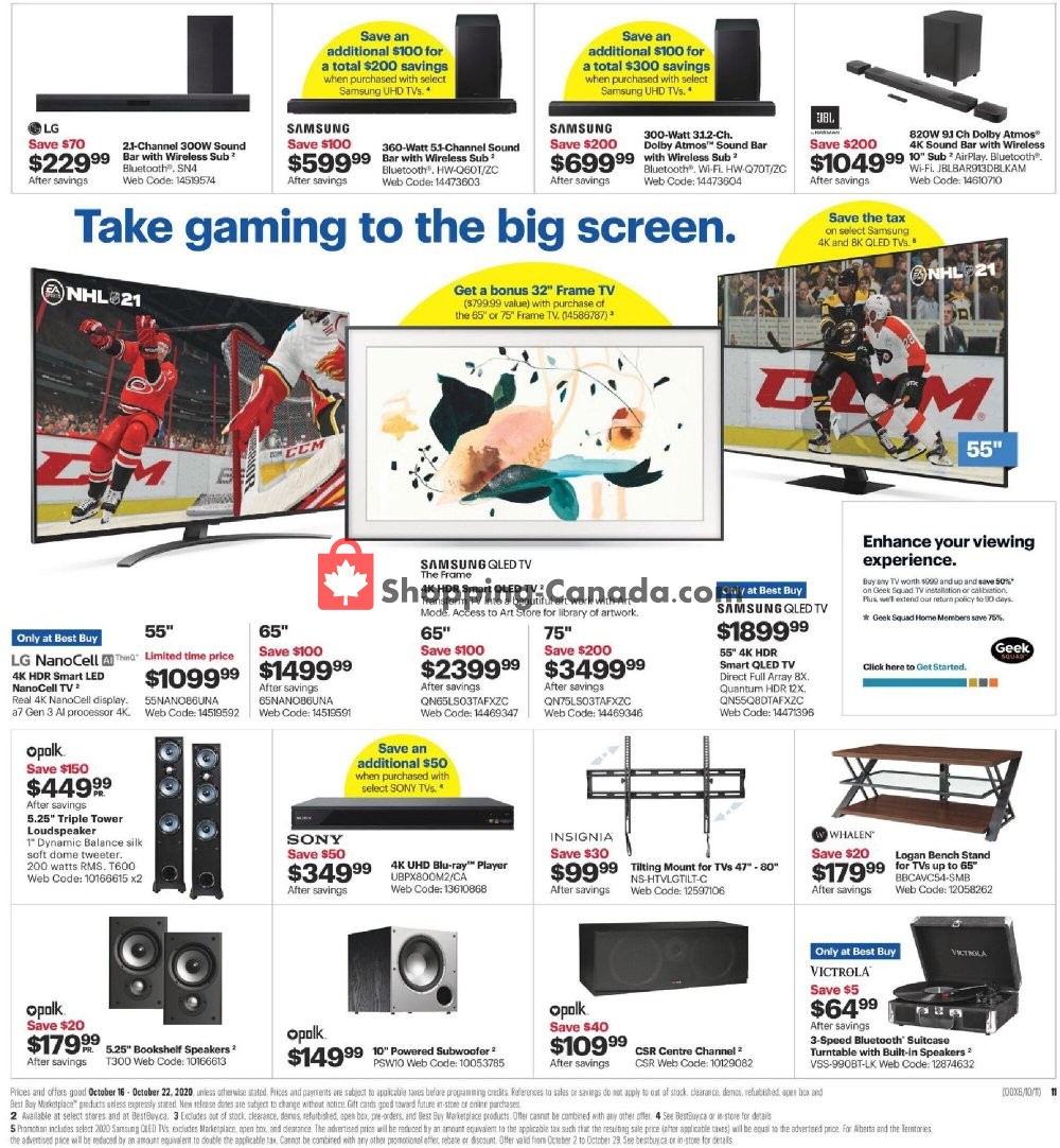 Best Buy flyer from Friday October 16, 2020 to Thursday October 22, 2020 - page 7