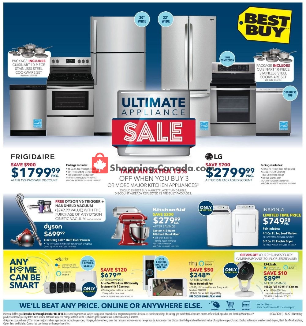 Best Buy Canada, flyer (ON and West) October 12 October 18, 2018