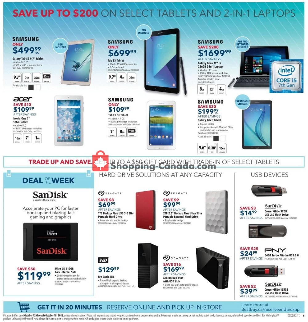 Best Buy flyer from Friday October 12, 2018 to Thursday October 18, 2018 - page 14