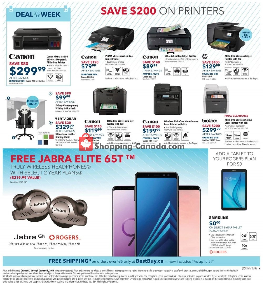 Best Buy flyer from Friday October 12, 2018 to Thursday October 18, 2018 - page 19