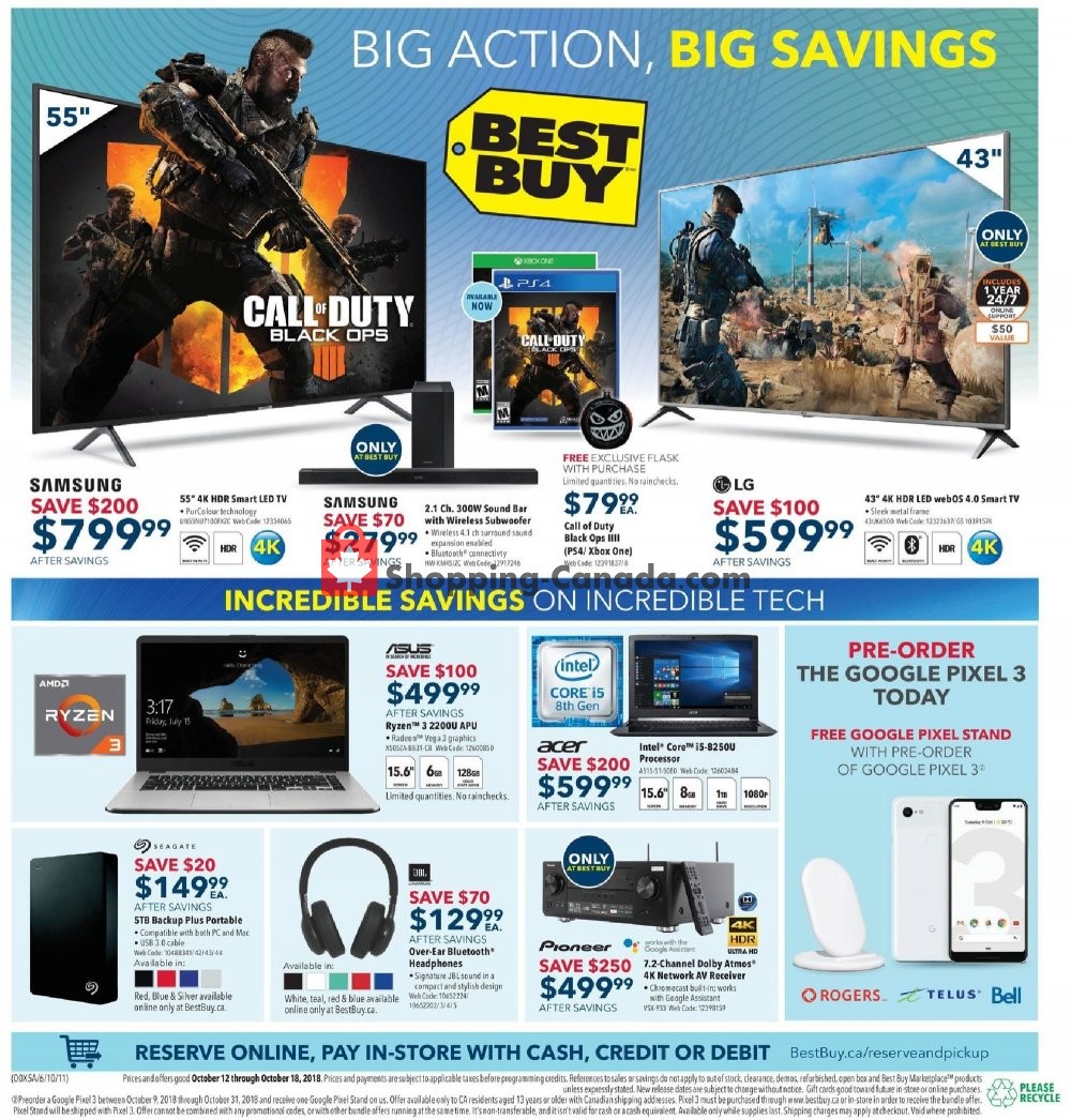 Best Buy flyer from Friday October 12, 2018 to Thursday October 18, 2018 - page 2