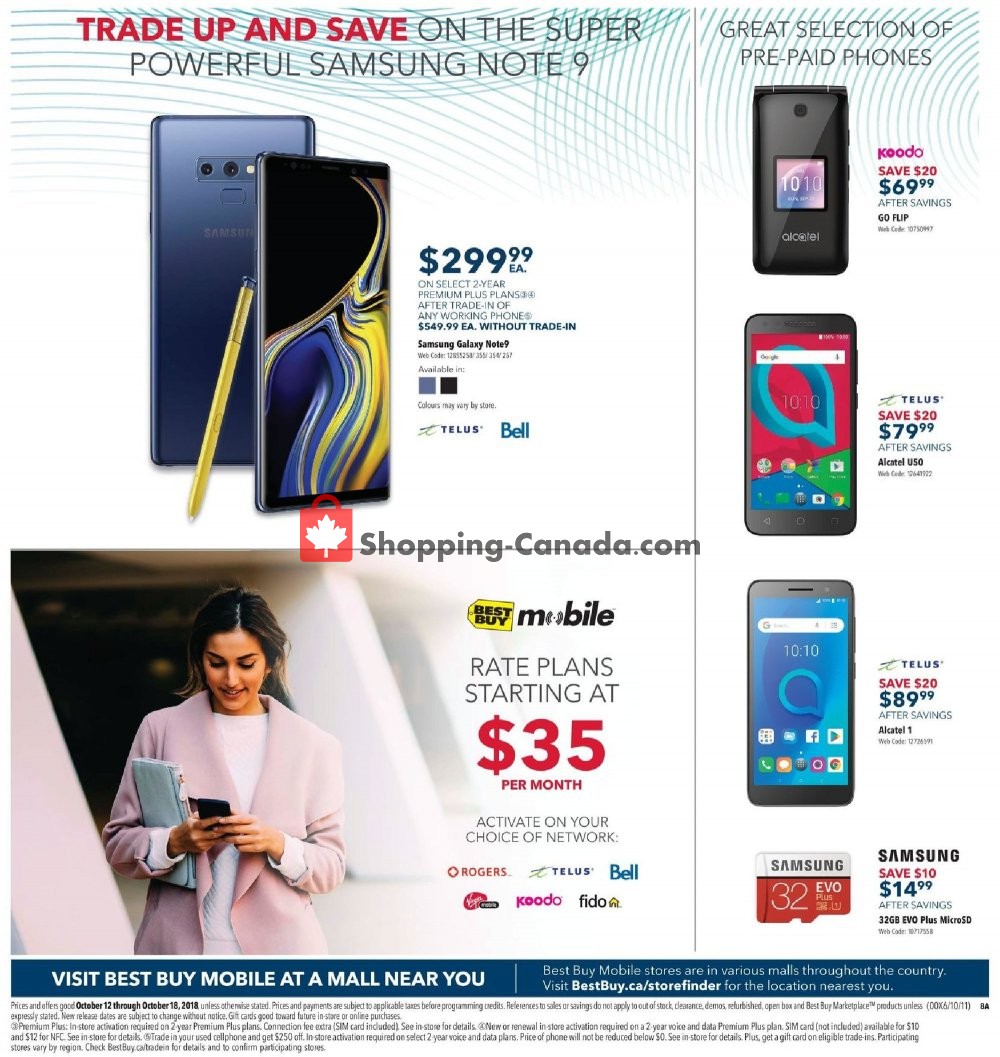 Best Buy flyer from Friday October 12, 2018 to Thursday October 18, 2018 - page 20