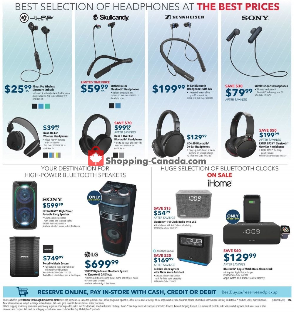 Best Buy flyer from Friday October 12, 2018 to Thursday October 18, 2018 - page 30