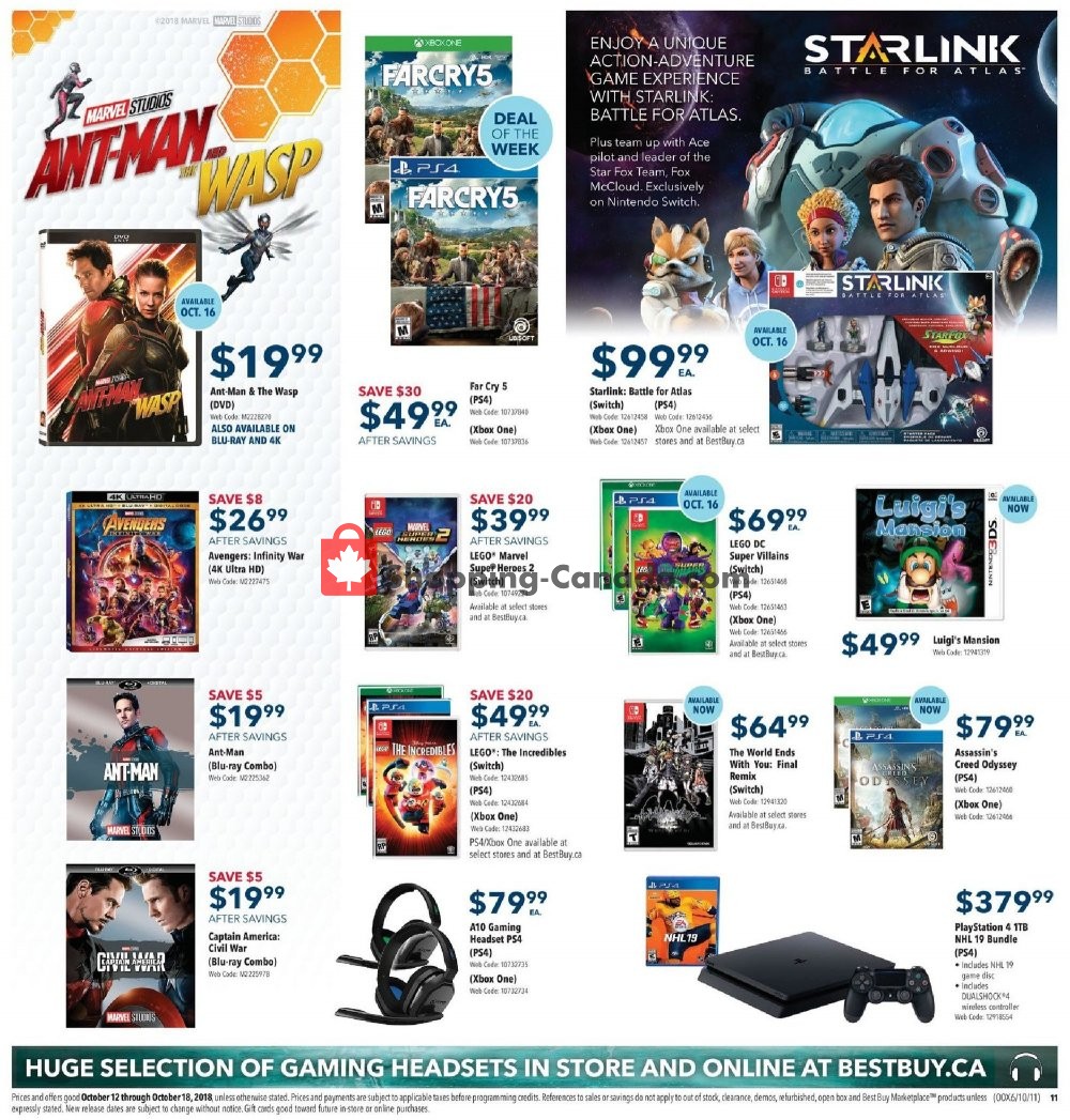 Best Buy flyer from Friday October 12, 2018 to Thursday October 18, 2018 - page 31